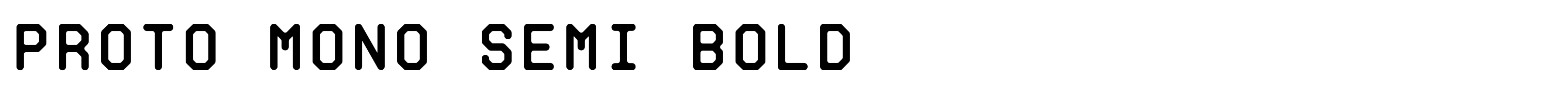 Proto Mono Semi Bold